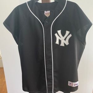 New York Yankees Mens Majestic Button Up Jersey XL